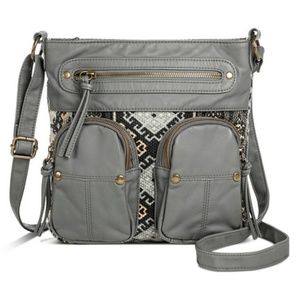 Mossimo Crossbody Handbag Grey NEW